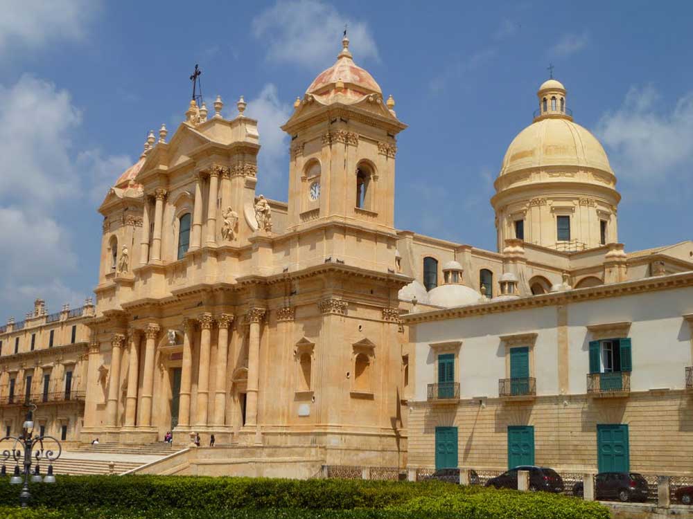 View of Noto cathedral